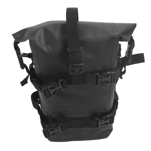 Vandtæt motorcykel sidetaske med quick release, stor kapacitet, universal, sort