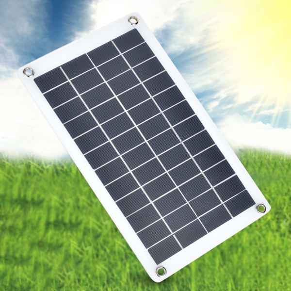 Bærbart solpanel 7,5W 12V monokrystallinsk silicium udendørs oplader