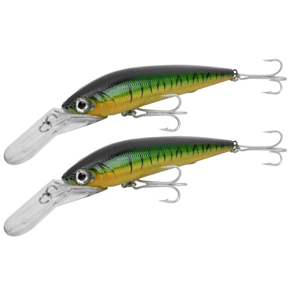 2 stk. kunstig plastik Minnow-agn, simulering, dybhavsfiskeri tilbehør 2#