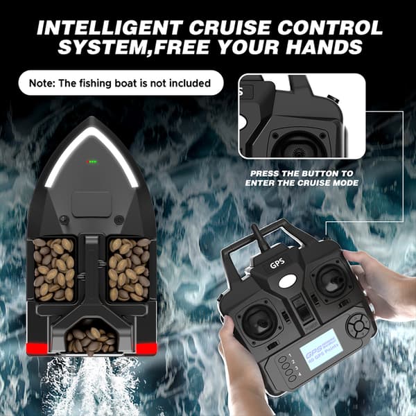 Fjernkontroll for fiskebåt GPS V020 trådløs kontroll med LCD-skjerm