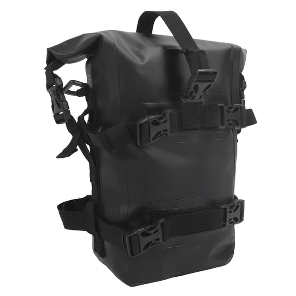 Vandtæt motorcykel sidetaske med quick release, stor kapacitet, universal, sort