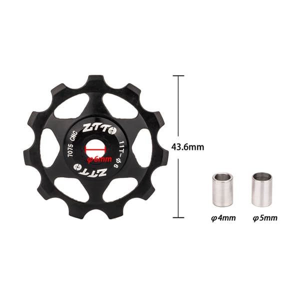Baggearstang Guide Cykel 11T Forseglet Leje Aluminiumlegering CNC