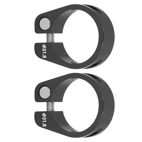 2 st snabbkopplingar för cykelsadelstolpe i aluminiumlegering, svarta cykeltillbehör
