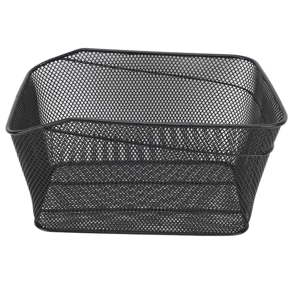 Högstark metallcykelkorg bak, 20 kg kapacitet, bred applikation.