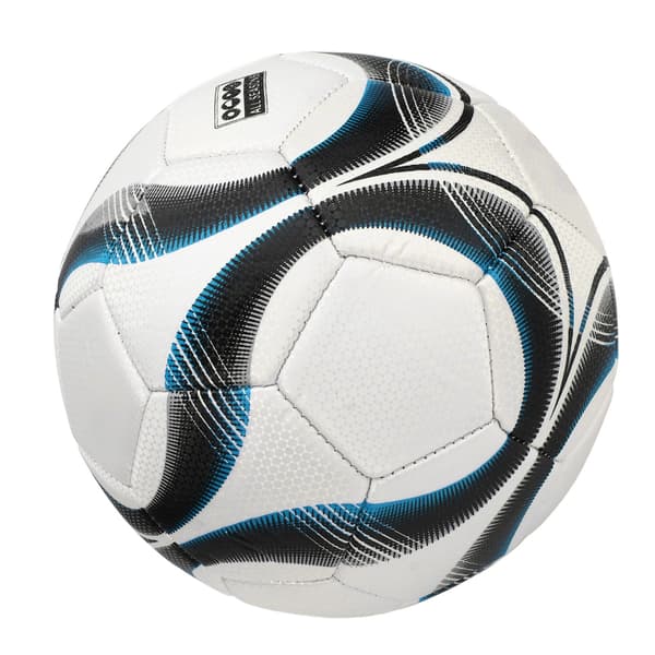 Fotboll storlek 5 för tonåringar och vuxna, dubbla lager PVC, rivtålig, träning, blå