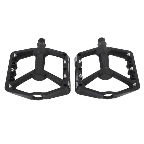 Sorte nylonfiber cykelpedaler med 2 lejer og skridsikkert design til mountainbikes