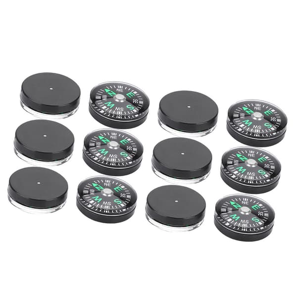 20 mm 12 st minioljekompass för utomhusaktiviteter, vandring, camping