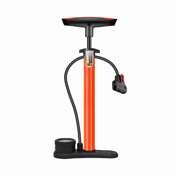 Multifunktionel bærbar luftpumpe 160PSI til cykel og bil med 3-i-1 dyse, rustfrit stål