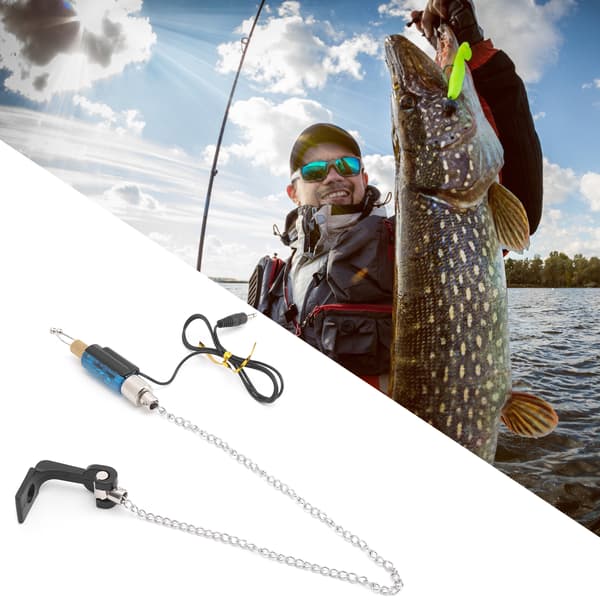 Fiskelarm med trådbitindikator Hängare Fiskespötillbehör - Blå