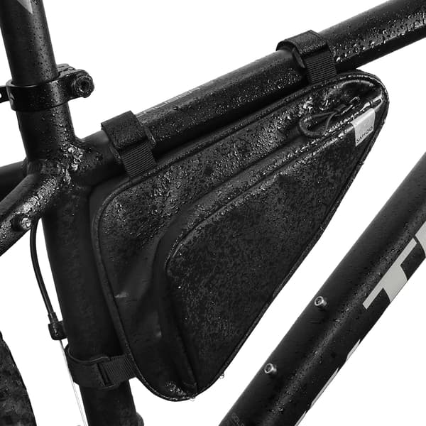 Vattentät triangulär cykelväska med ramrörsförvaringsficka för verktyg, 1,5L