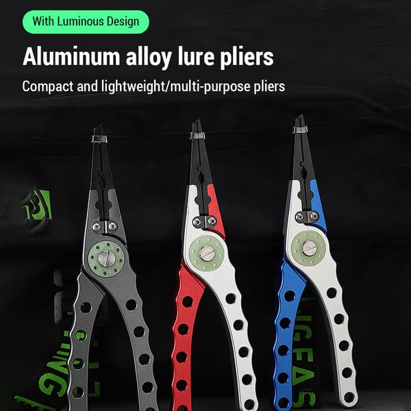 Multifunktionel aluminiumsfisketang, krogfjerner, ringåbner, saltvandsbestandig, 20 cm