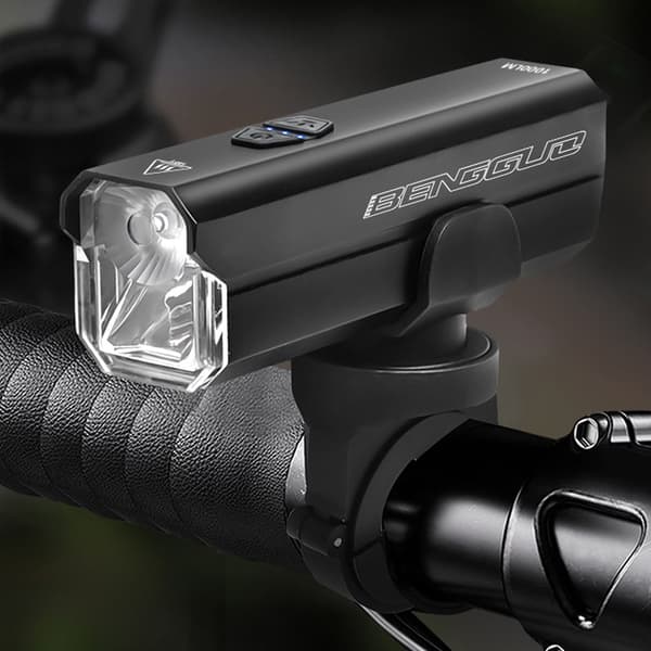 Oppladbar USB-C Vanntett LED Sykkellykt med 6 Moduser for Nattsykling