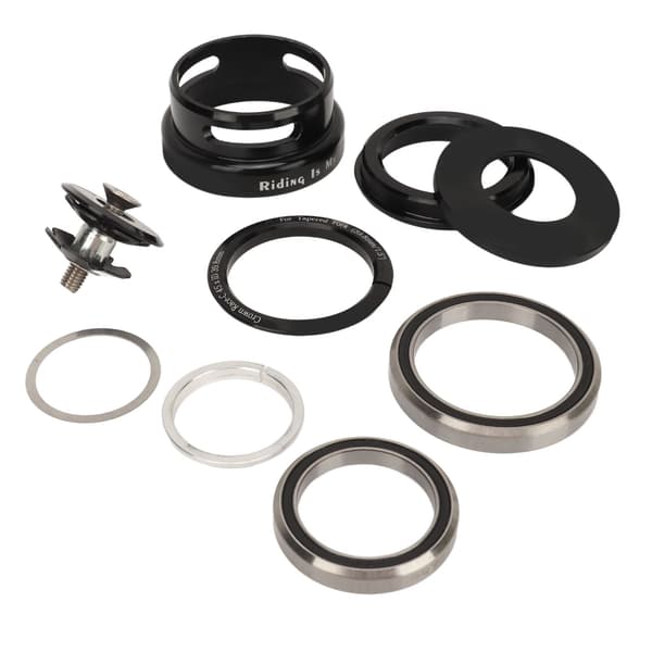 Sykkelstyrelager sett med gaffelkopper i aluminiumslegering for ramme med 49,7 mm rett styre