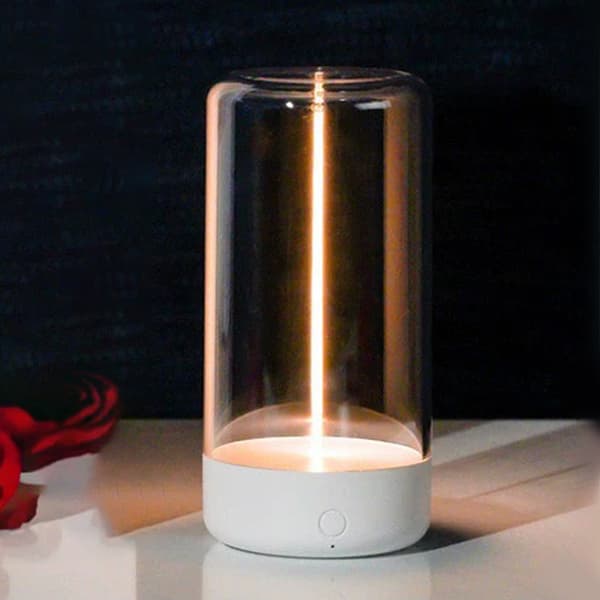 Bærbar oppladbar LED-campinglampe med 3 lysmoduser og magnetisk filament