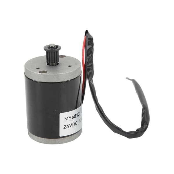 24V 120W Borstmotor i aluminium med rem för elscooter/elcykel