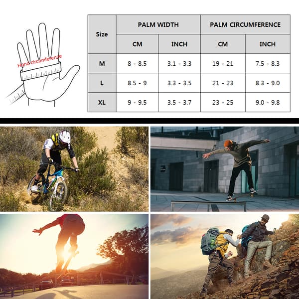 Cykelhandsker med halve fingre, absorberende og åndbar polstring til mænd og kvinders MTB