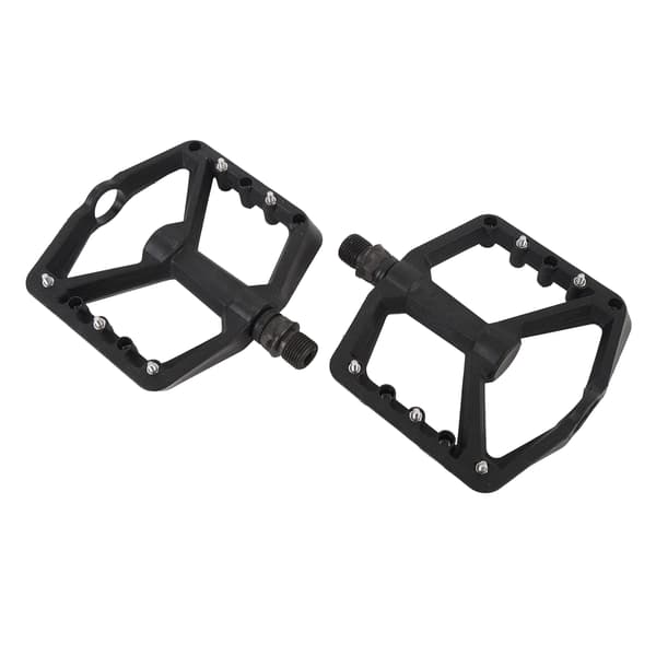 Sorte nylonfiber cykelpedaler med 2 lejer og skridsikkert design til mountainbikes