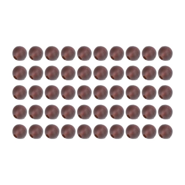 50 stk. bløde karpefiskekugler 6 mm diameter brune karpefisketilbehør