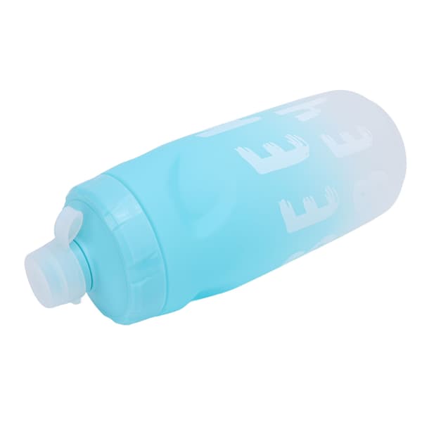 Sykkelvannflaske 650ml PP5 TPE Vanntett med Støvtett Silikonhette Gradient Blå Hvit
