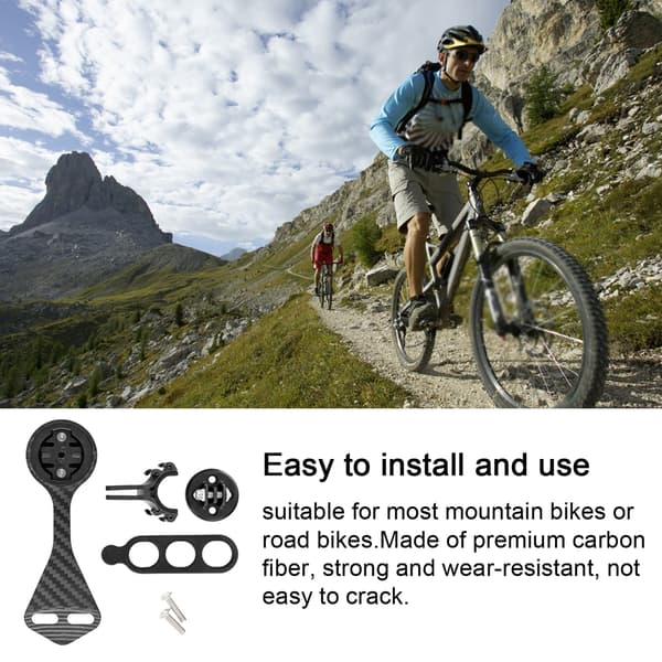 Kulfiber Cykelcomputerholder til Mountainbikes og Racercykler, Styrholder