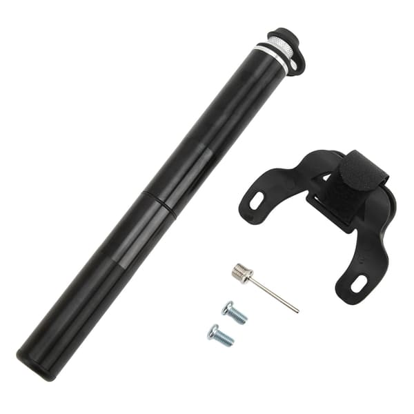 ENLEE Mini cykeldäckpump med tryckmätare och teleskopslang för amerikanska och Presta-ventiler