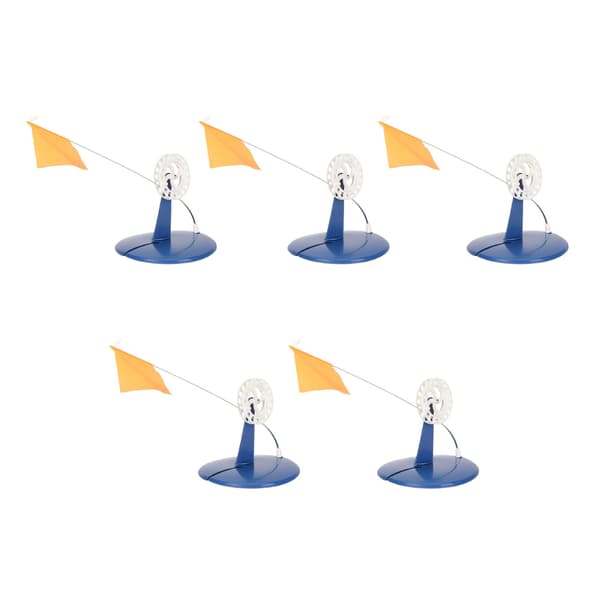 5-pak isfiskeflag, tip-up fiskestangmarkør, vinter, bærbar, stabil