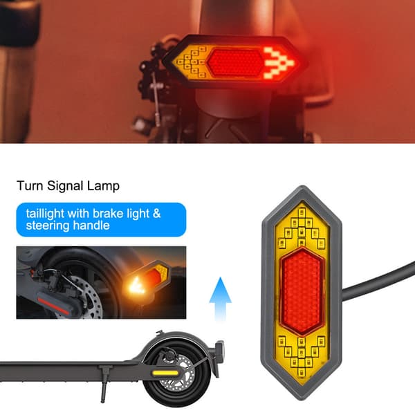 LED blinklys/bakbremselys kompatibel med MAX G30 elektrisk sparkesykkel