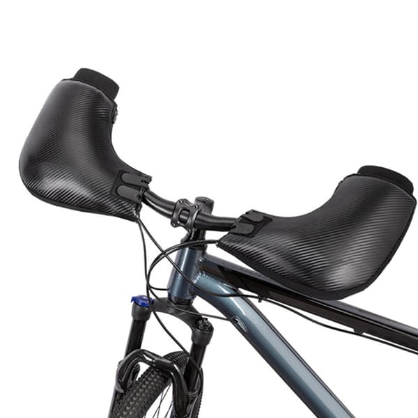 Vintervadderade cykelhandskfickor/ärmar med reflekterande plysch och vindtät design