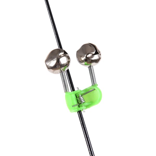 50 st fiskelarmklocka 4,5 cm klämma stick betesdubbla klockor utomhus