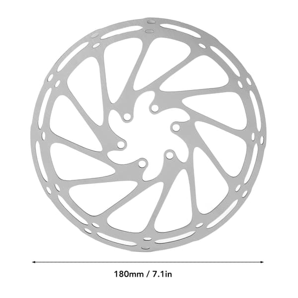 Lett, rustbestandig bremseskive i rustfritt stål til sykkel, 180 mm