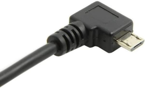 Retvinklet USB 2.0 til Micro USB han til Type han datakabel synkroniserings- og opladningskabel, 30 cm - 1,5 m