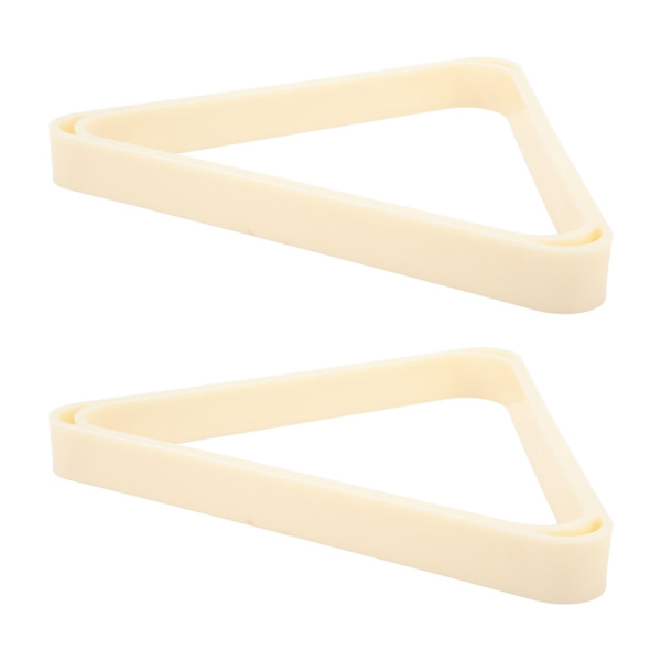 2 st triangulär biljard snooker bollhållare för 5,25 cm bollram, vit ABS