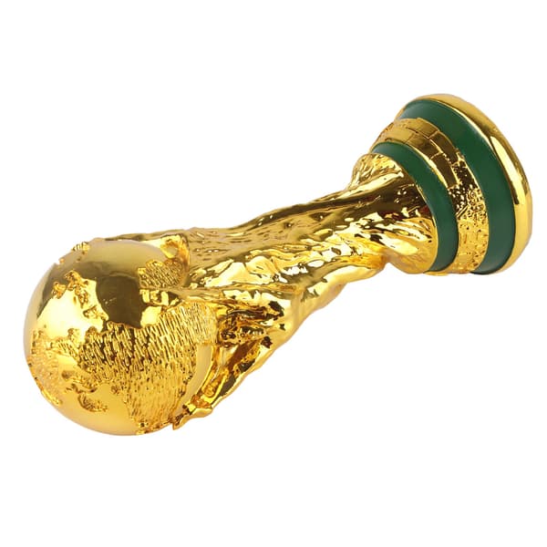 Replika av FIFA World Cup 2022 guldcup, dekorationspresent för fans, 21 cm solid