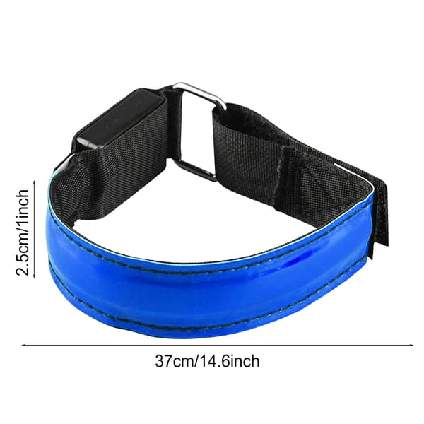 Oppladbart USB LED-armbånd for nattløping, sikkerhet, sykling, justerbart