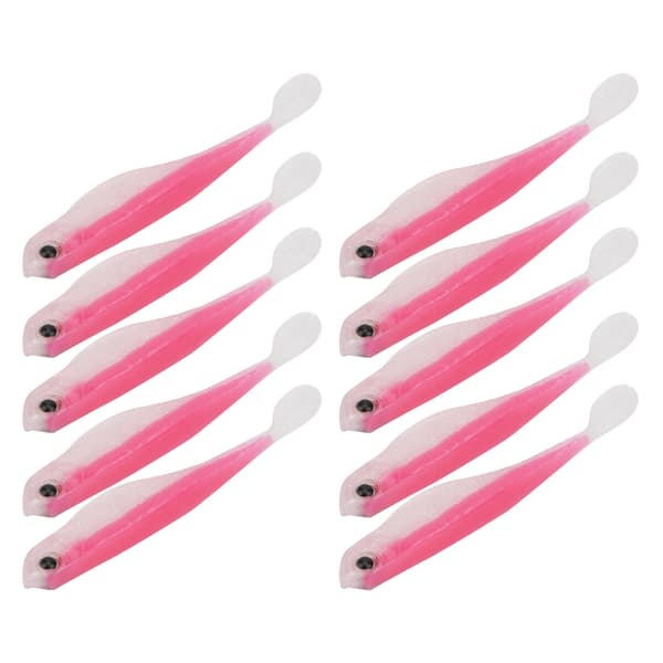 2-pack mjuka fiskedrag i silikon, 12 cm, 66 g, 5 typer