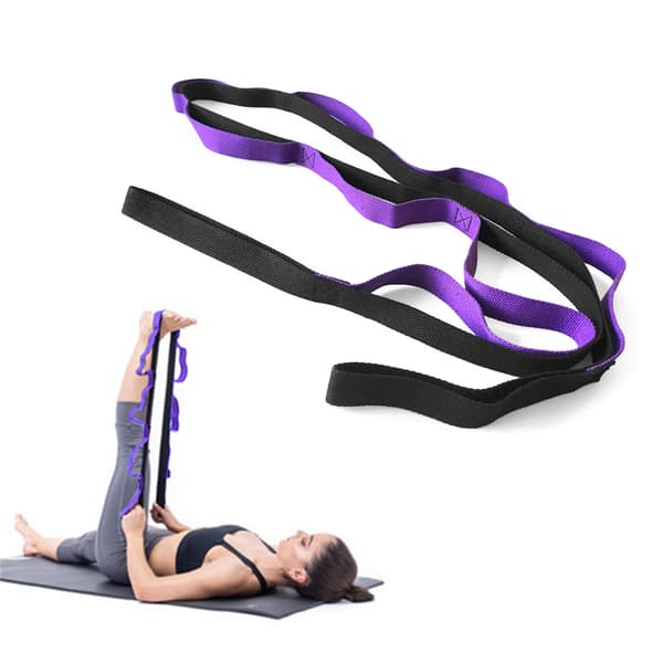 Yogarem Daisy Chain med 10 justerbara ringar Bomull 78 tum för stretching Pilates Dans