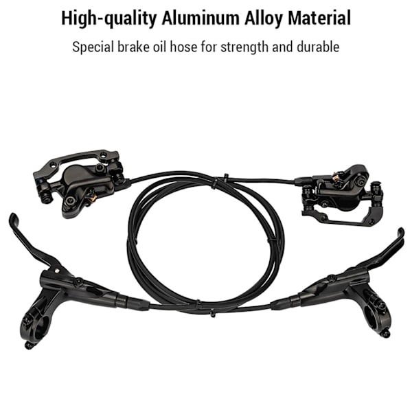 Hydraulisk bromssats för mountainbikes, 2 kolvar, vänster fram