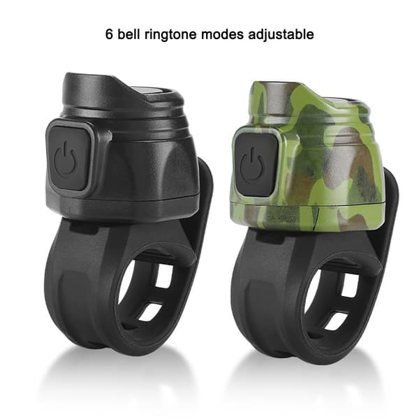 Elektrisk cykelklocka 80dB Högt larm USB Uppladdningsbart cykelsäkerhetstillbehör