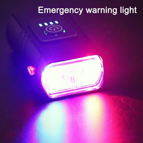 LED Sykkel Frontlys 1000LM USB Oppladbart Vanntett 6 Moduser MTB
