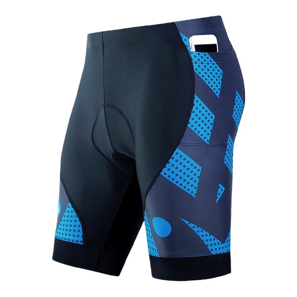 Cykelshorts til mænd med 4D-polstring, stødsikker, åndbar, hurtigtørrende.