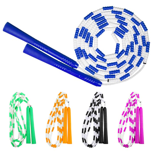 Justerbart hoppetau med PVC-perler for trening og barn - 280 cm