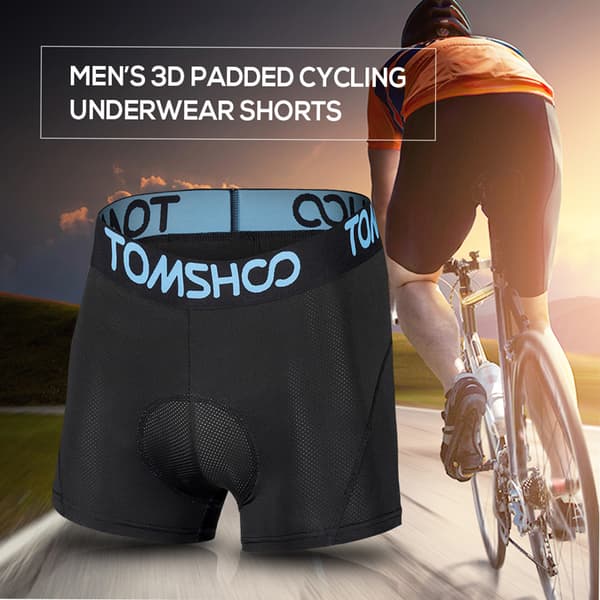 Cykelshorts för män med ventilerande 3D-vaddering, lätta för cykling
