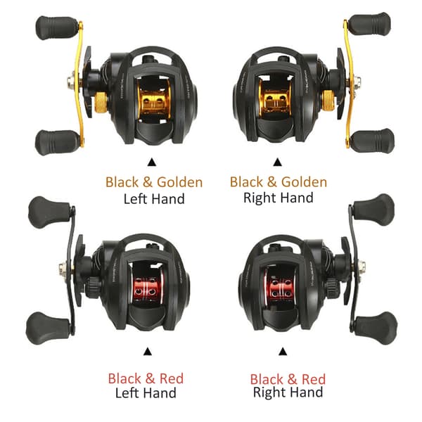 Baitcasting fiskerulle 17+1BB 8kg broms 8.0:1 magnetiskt bromssystem