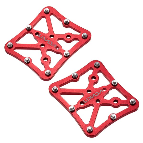 Universal slipad plattformsadapter för pedaler utan klossar i aluminium med halkskyddsstift