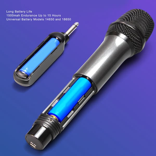 Trådløs Bluetooth-mikrofon for karaoke med frekvensmodulering og romklang for fester og sammenkomster