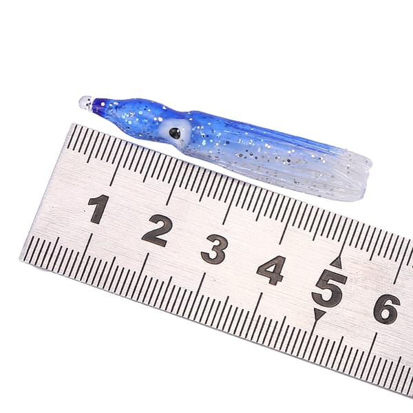 20 stk. realistiske bløde PVC-blæksprutteagn til saltvandsfiskeri (4 cm)