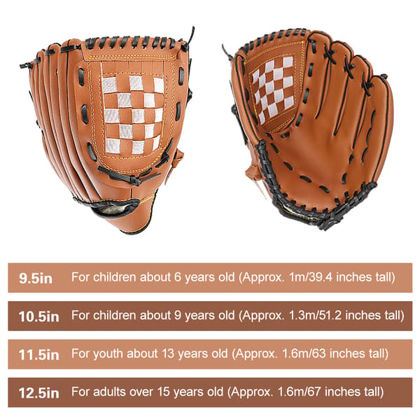 11,5-tommer baseballhandske til voksne, unge og børn - træningsudstyr til indmarkspitcher