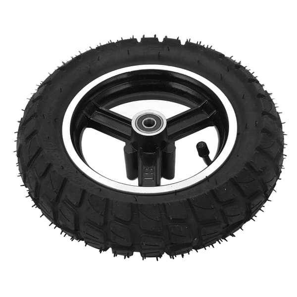 255x80 Uppblåsbart däck för elscooter, fälg med bromsskiva, terränggummi