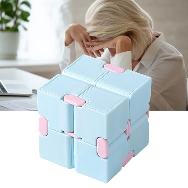 Macaron Blå Speed Puzzle - Fleksibelt Bærbart Pædagogisk Legetøj til Børn og Voksne