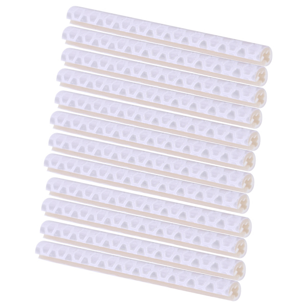 12 stk. eikerefleksstriper for terrengsykkel, hvite striper